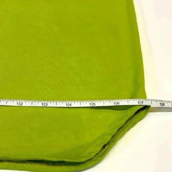 Vintage Adidas Tank Top Medium Lime Green Exercise Stretchy Yoga Walk Beach Pool - Picture 3 of 8